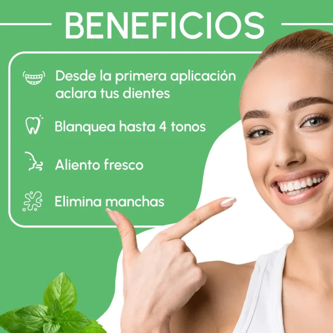 🦷 HIGIENIZADOR Y BLANQUEADOR DE DIENTES 🍃